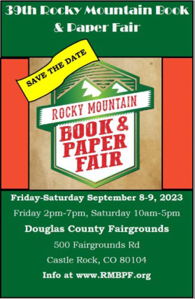 39th Rocky Mountain Book & Paper Fair