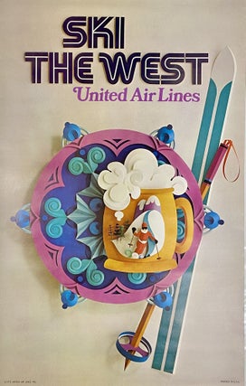 Item #10196 Ski the West: United Air Lines. United Air Lines, Winter Sports
