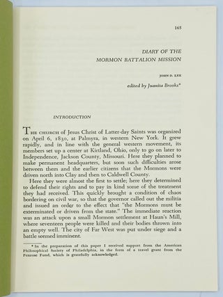 Diary of the Mormon Battalion Mission