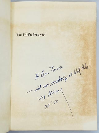 The Fool's Progress (An Honest Novel)