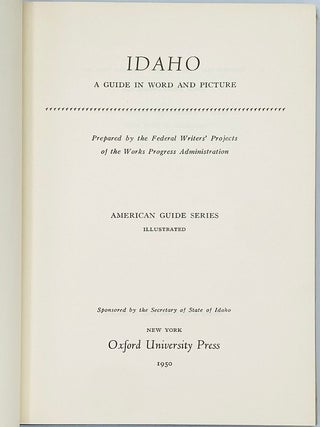 Idaho: A Guide in Word and Picture