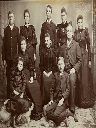 Item #10518 Samuel James Hooper Pingree with his wives and family. Heber Harris Thomas