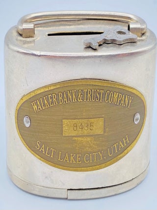 Item #10559 Coin Bank with Key. Walker Bank, Trust Company