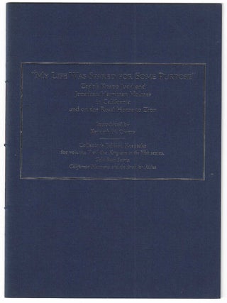 Item #10588 'My Life Was Sparked for Some Purpose' Zadok Knapp Judd and Jonathan Harriman Holmes...