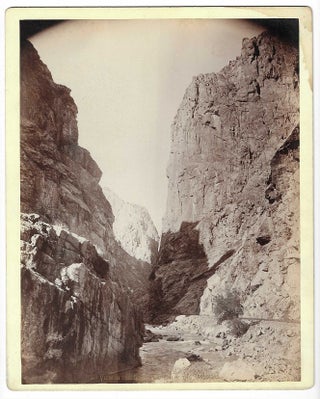 Item #10680 View in the Grand Canyon of the Arkansas. George Lytle Beam