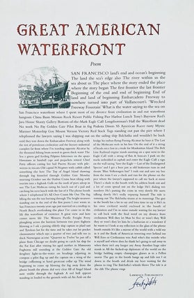 Item #10699 Great American Waterfront. Lawrence Ferlinghetti