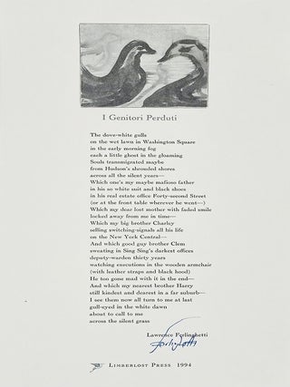 Item #10700 I Genitori Perduti. Lawrence Ferlinghetti