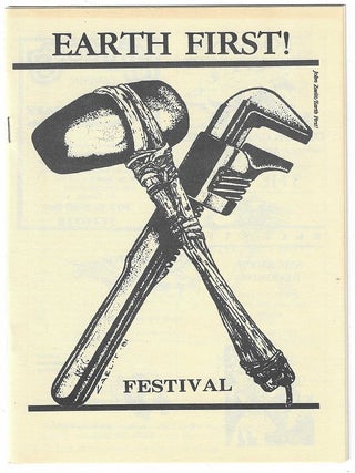 Item #10731 Earth First! Festival Program. Gary Snyder, Ed Abbey