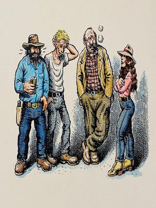 Item #10763 Unique Monkey Wrench Gang Illustrations Suite. R. Crumb, Mark Knudsen