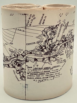 Item #10765 Grand Canyon / Colorado River Scroll Map. Leslie Allen Jones