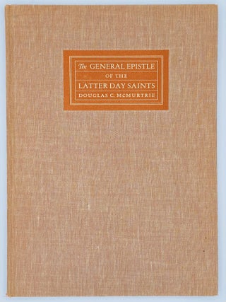 Item #10978 The General Epistle of the Latter Day Saints. Dated: Winter Quarters, Nebraska...