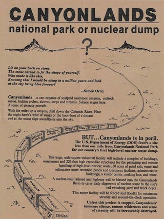 Western Conservation and Environmental Groups archive. Environmentalism, Earth First!, SUWA.