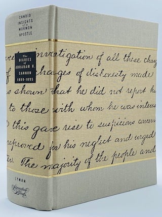 Item #11061 Candid Insights of a Mormon Apostle: The Diaries of Abraham H. Cannon, 1889-1895....