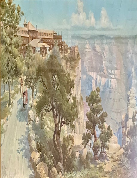 Item #11076 El Tovar, Grand Canyon Arizona on the Santa Fe. Louis Akin.