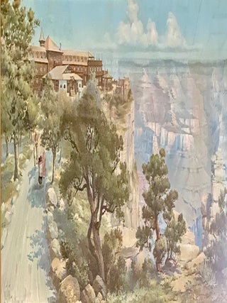 Item #11076 El Tovar, Grand Canyon Arizona on the Santa Fe. Louis Akin