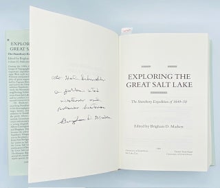 Item #11083 Exploring the Great Salt Lake: The Stansbury Expedition of 1849-50. Brigham Madsen,...