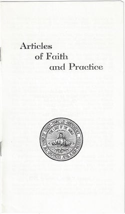 Item #1376 Articles of Faith and Practice. Temple Lot, Church of Christ