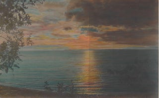 Item #1522 [Flathead Lake at Sunset]. Tomar Jacob? Hileman
