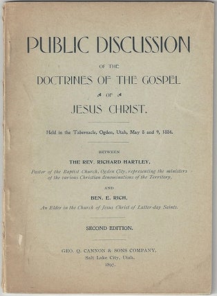 Item #1598 Public Discussion of the Doctrines of the Gospel of Jesus Christ. Held in the...