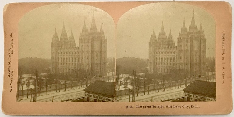 Item #1890 The great Temple, Salt Lake City, Utah. Benjamin West Kilburn.