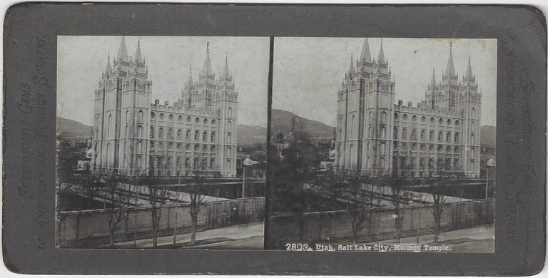 Item #1891 Utah, Salt Lake City, Mormon Temple. Salt Lake Temple.