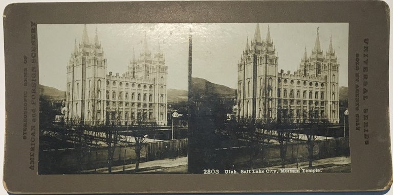 Item #1892 Utah, Salt Lake City, Mormon Temple. Salt Lake Temple.