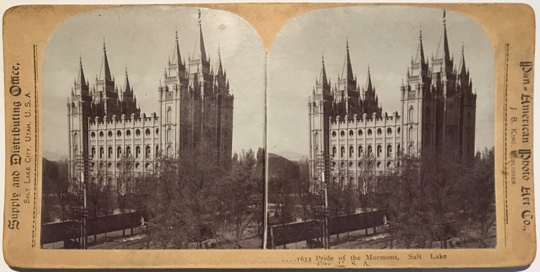 Item #1893 Pride of the Mormons, Salt Lake City, U.S.A. J. B. King.