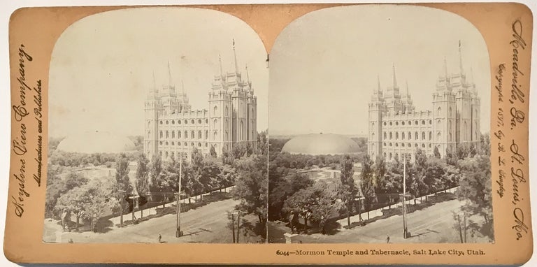 Item #1899 Mormon Temple and Tabernacle, Salt Lake City, Utah, U.S.A. Benneville Lloyd Singley.