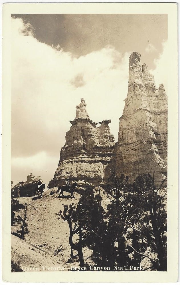 Item #2228 Queen Victoria - Bryce Canyon Nat'l Park [Real Photo Postcard]. Utah Parks Company.