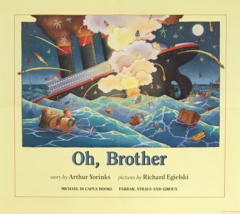 Item #3313 Oh, Brother [Poster]. Arthur Yorinks, Richard Egielski.
