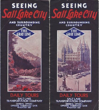 Item #3470 Seeing Salt Lake City and Surrounding Country. Gray Line Motor Tours