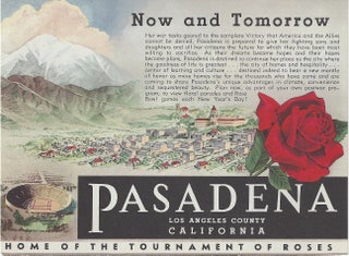 Item #3521 Pasadena: Home of the Tournament of Roses. California
