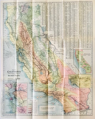Item #3527 Map of California. Compiled from official and authentic sources by the Southern...