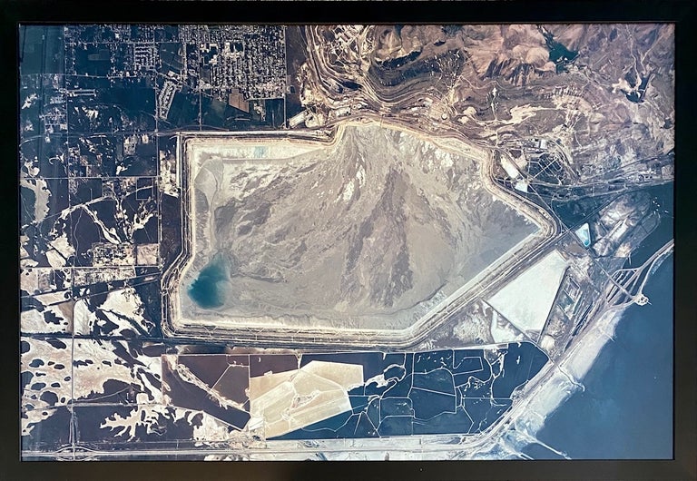 Item #3816 Kennecott Tailings Pond, Magna and Saltair. Industrial Photography, Mining.