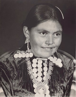 Item #3978 Navajo Girl with Necklace. Joseph Howard McGibbeny