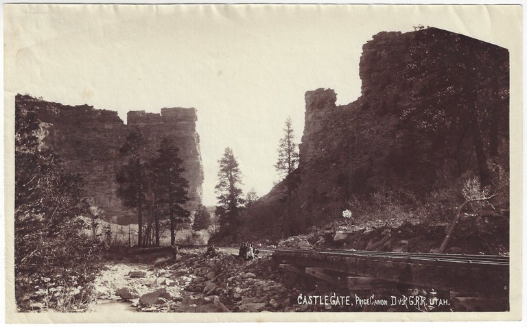 Item #4234 Castle Gate. Price Canon D+R G.R.R. Utah. Charles Roscoe Savage.