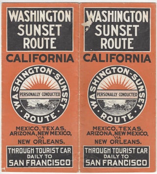 Item #4316 California. Washington Sunset Route