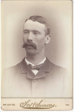 Item #4505 Unidentified man with a mustache. Alexander Fox, Charles William Symons
