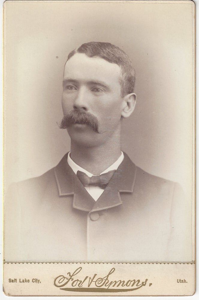 Item #4505 Unidentified man with a mustache. Alexander Fox, Charles William Symons.