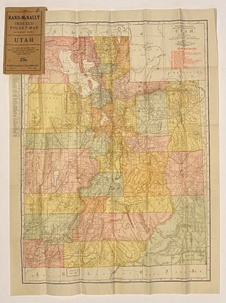 Item #4622 Indexed Pocket Map and Shipper's Guide of Utah. Utah