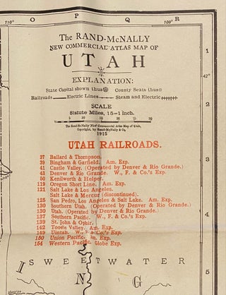 Indexed Pocket Map and Shipper's Guide of Utah