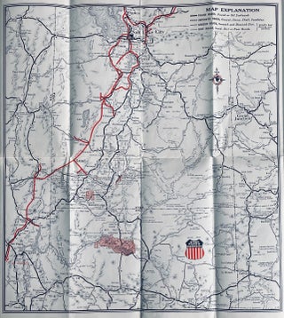 Item #5277 Hi-Way Map to Zion-Bryce Canyon-Grand Canyon National Parks. Utah Parks Company, Union...