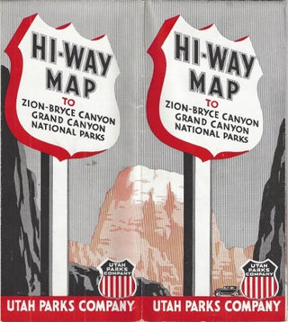 Hi-Way Map to Zion-Bryce Canyon-Grand Canyon National Parks