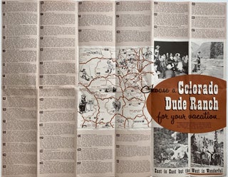 Item #5302 This year come to one of Colorado's Dude Ranches. Dude Ranch