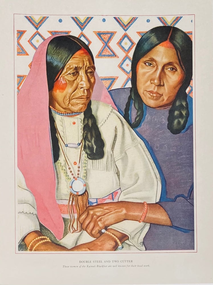 Item #5417 Double Steal and Two Cutter: These women of the Kainah Blackfeet are well known for their bead work. Winhold Reiss.