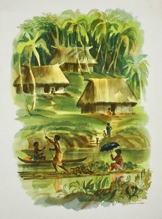 Item #6435 Fiji [Menu]. Louis Macouillard, S S. Matsonia