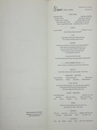 Dinner Menu
