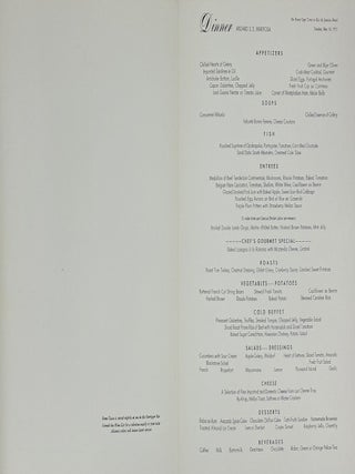 Dinner Menu