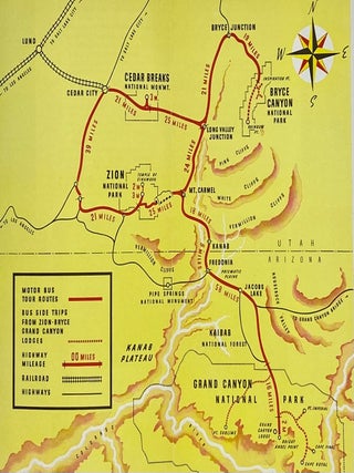 Item #6473 Zion, Bryce, Grand Canyon National Parks in Southern Utah and Arizona. Utah Parks Company