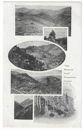 Item #6546 'Old Mormon Trail' Emigration Canyon'. Salt Lake City